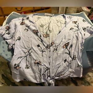 Lush floral crop top